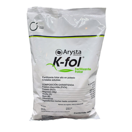 K-fol Nutriente Foliar Frutos más firmes con excelente tamaño 1 kilogramo